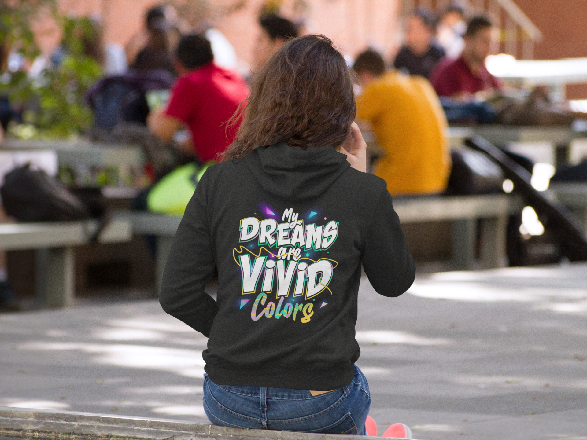 back-mockup-of-a-girl-wearing-a-hoodie-while-making-a-call-a9184b