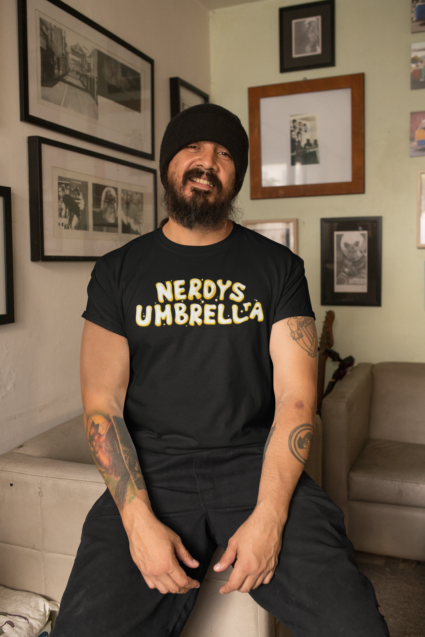 mockup-of-a-bearded-man-with-tattoos-wearing-a-t-shirt-indoors-32838